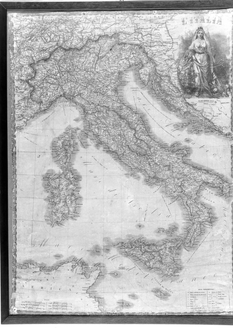 Italia (incisione) - ambito lombardo (sec. XIX)