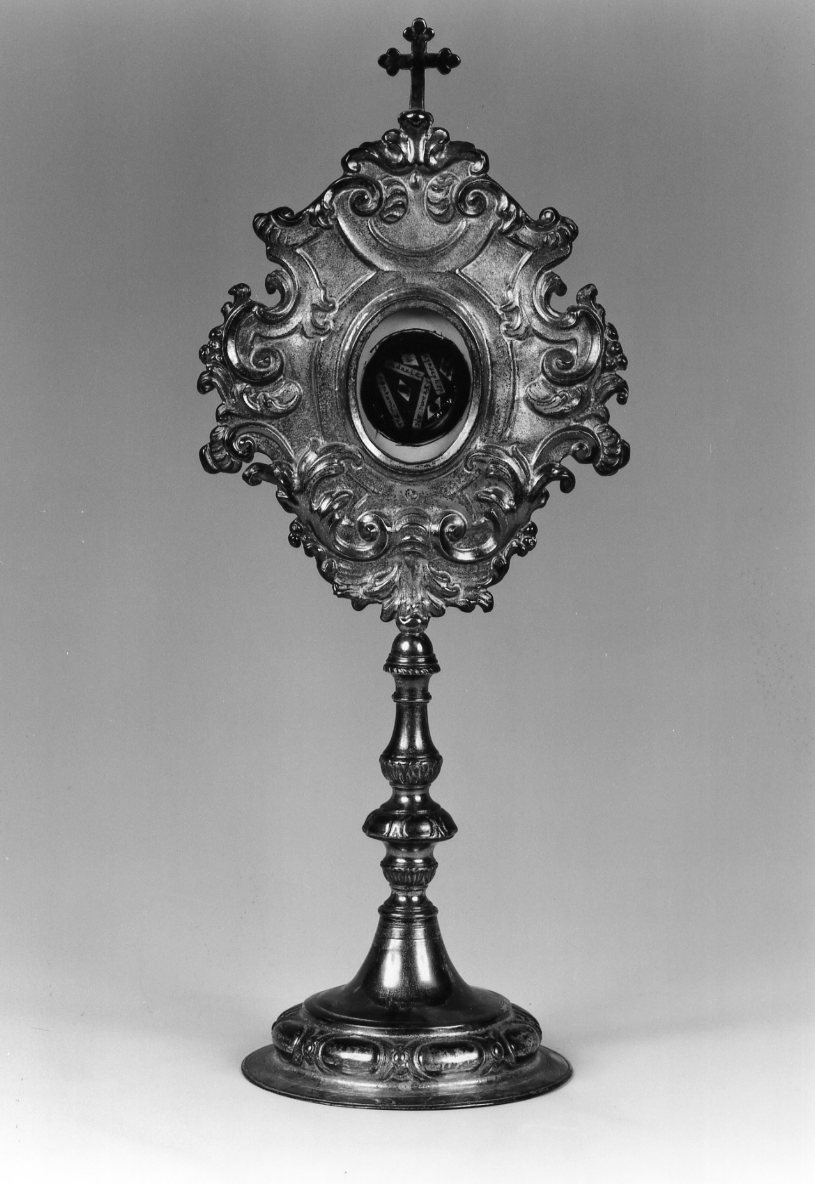 reliquiario - a ostensorio - ambito emiliano (prima metà sec. XIX)