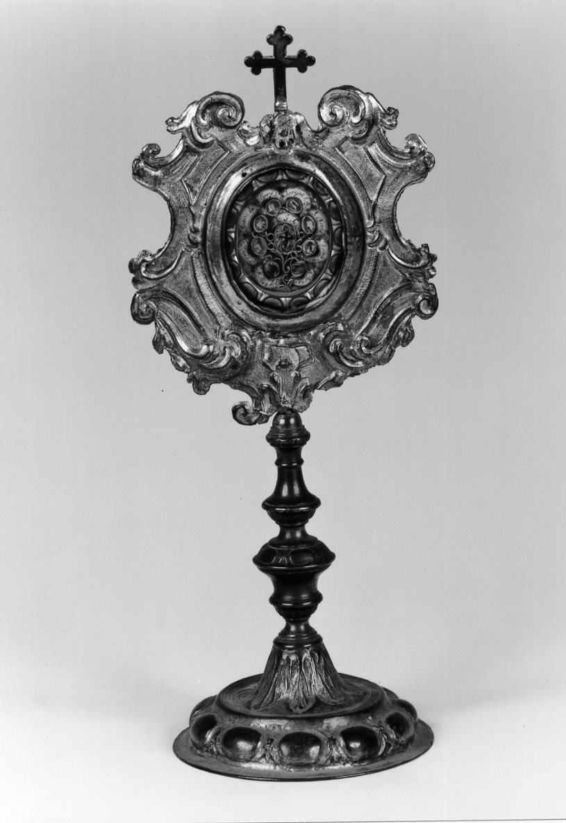 reliquiario - a ostensorio - ambito emiliano (sec. XVIII)