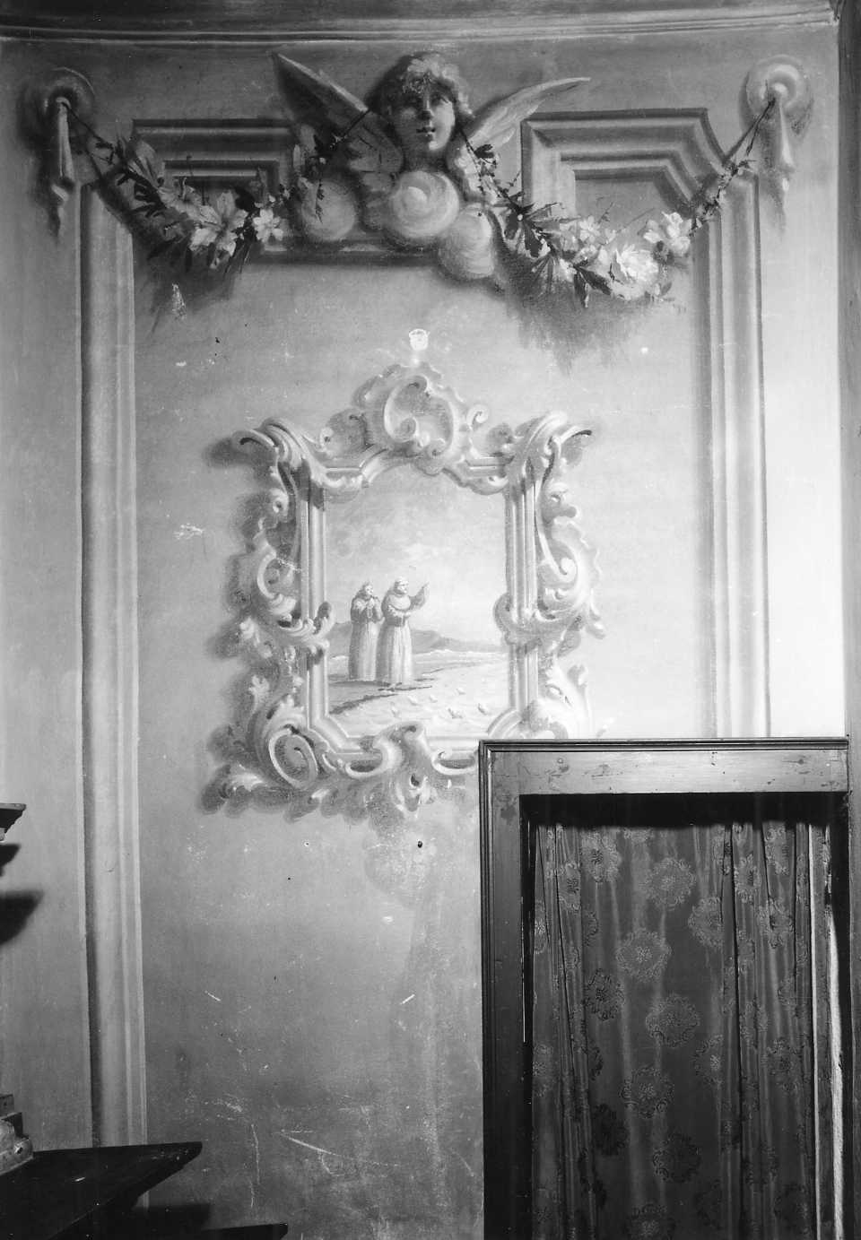 episodio della vita di San Francesco (dipinto) di Pagliarini Augusto (sec. XX)