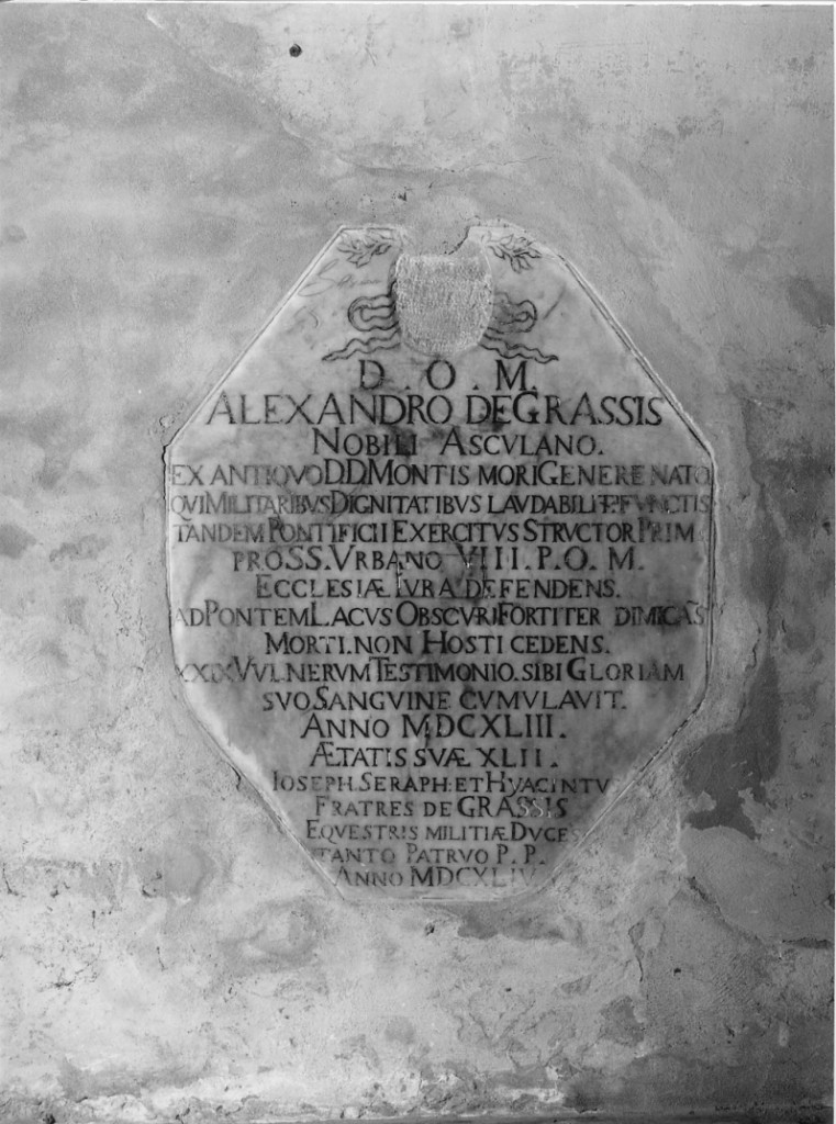 lapide - manifattura emiliana (sec. XVII)