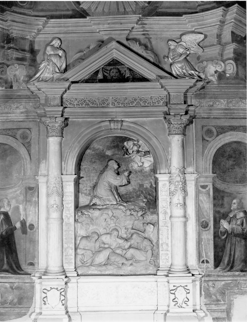 orazione di Cristo nell'orto di Getsemani (rilievo) di Borgognoni Cristoforo, Rizzi Battista (primo quarto sec. XVI)