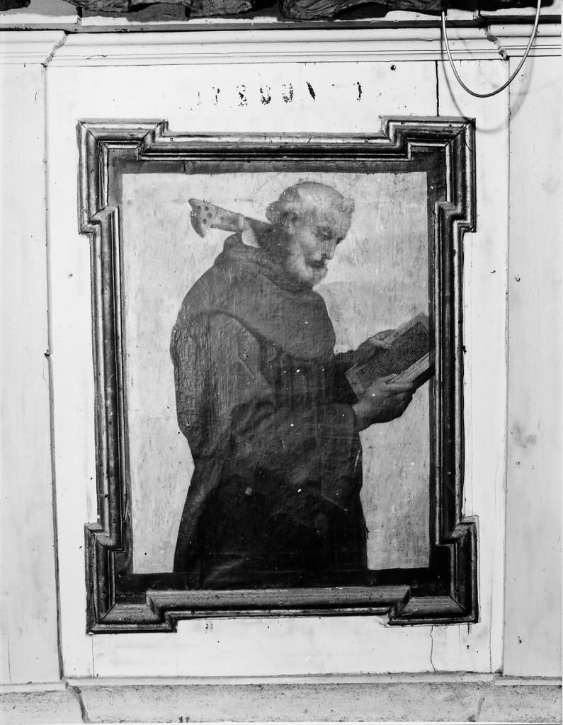 Santo francescano martire (dipinto) di Bononi Carlo (primo quarto sec. XVII)