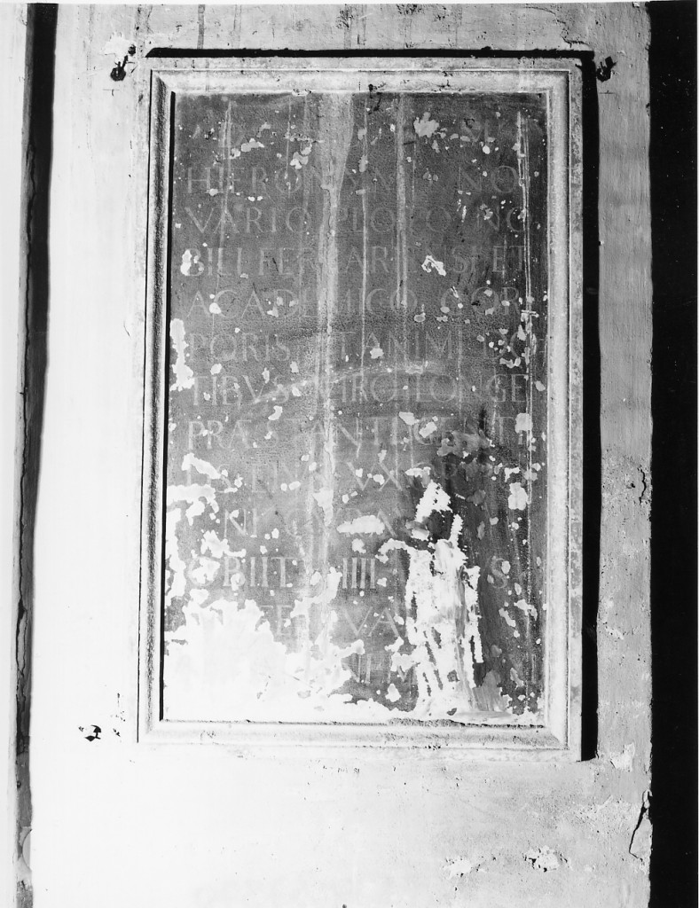 lapide - manifattura emiliana (sec. XVII)