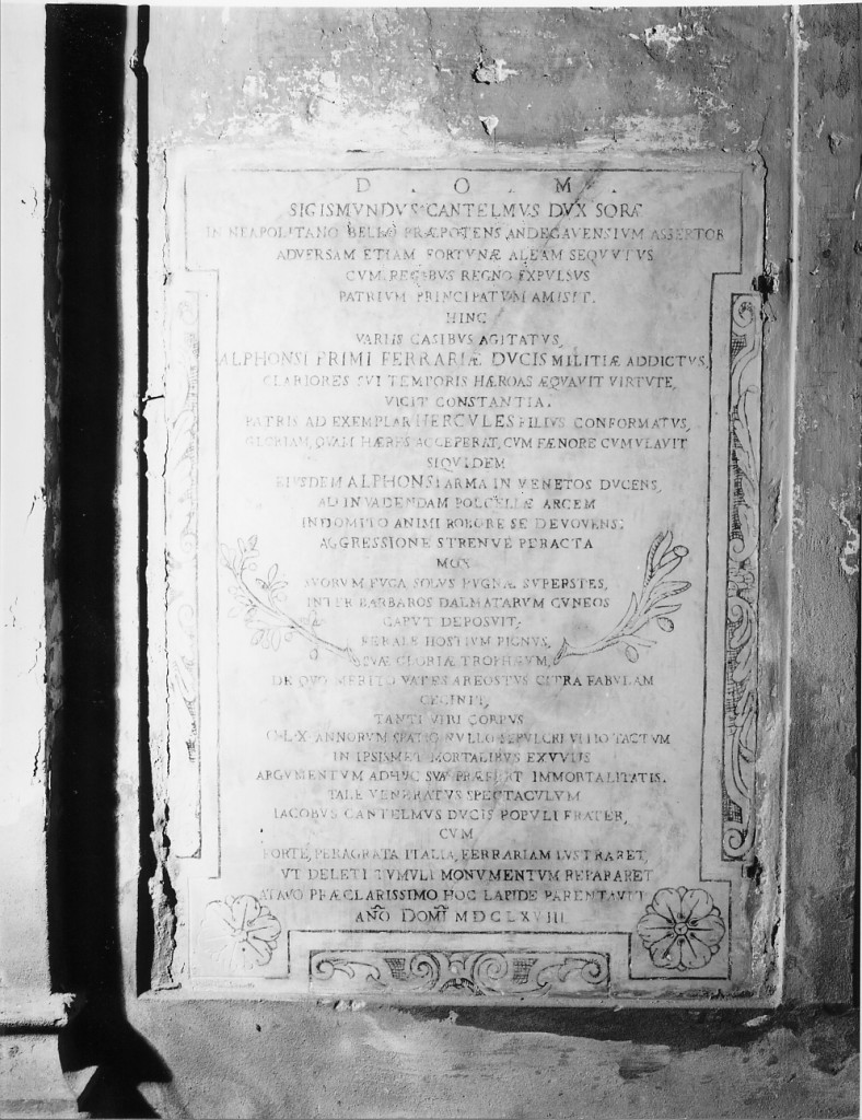 lapide - manifattura emiliana (sec. XVII)