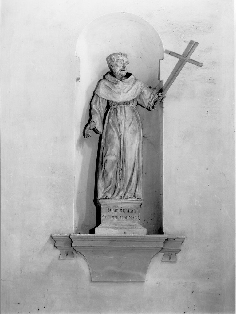 San Francesco d'Assisi (scultura) di Magnani Antonio (metà sec. XVIII)