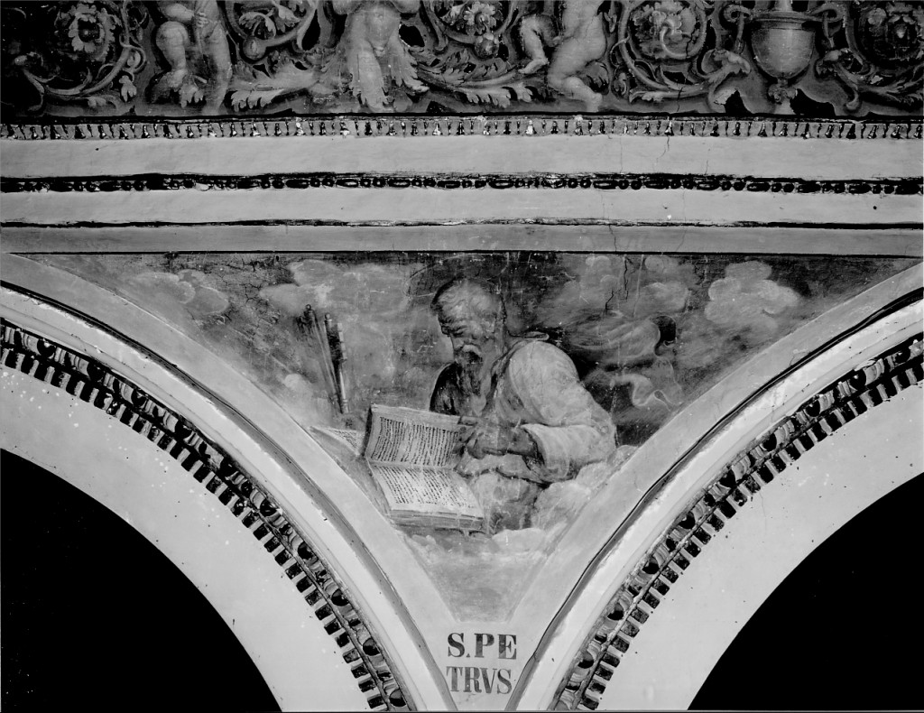 San Pietro (dipinto) di Sellari Girolamo detto Girolamo da Carpi, Domenichini Girolamo (sec. XVI, sec. XIX)
