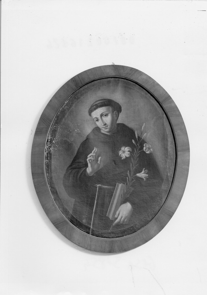 Sant'Antonio da Padova (dipinto) di Domenichini Girolamo (attribuito) (terzo quarto sec. XIX)