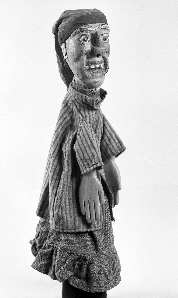 Generico,personaggio con cappello a due punte (burattino) - bottega emiliano-romagnola (secc. XIX/ XX)