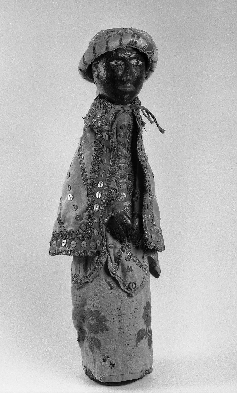 Generico, personaggio nero con turbante (burattino) - bottega emiliano-romagnola (secc. XIX/ XX)