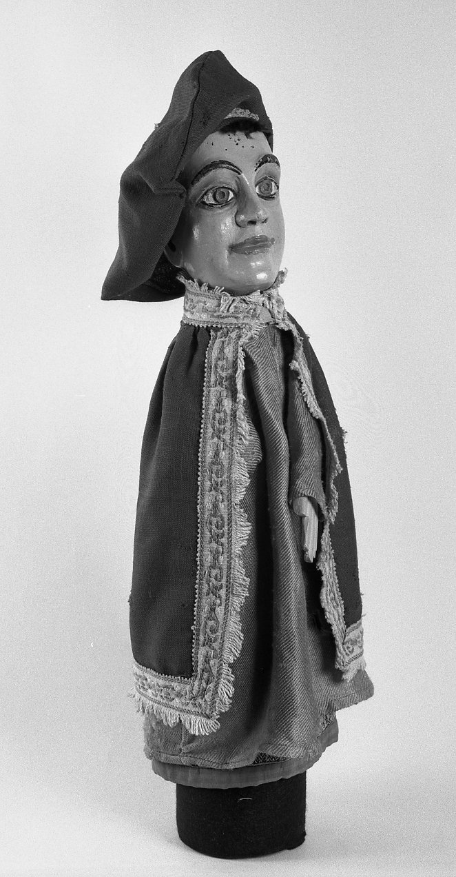 Generico, personaggio con basco (burattino) - bottega emiliano-romagnola (secc. XIX/ XX)