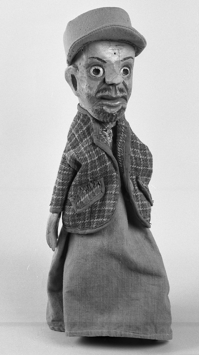 Generico, personaggio con giacca scozzese (burattino) - bottega emiliano-romagnola (secc. XIX/ XX)