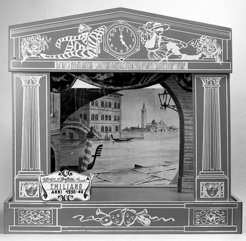 Veduta di Venezia (teatrino) - bottega emiliana (sec. XX)
