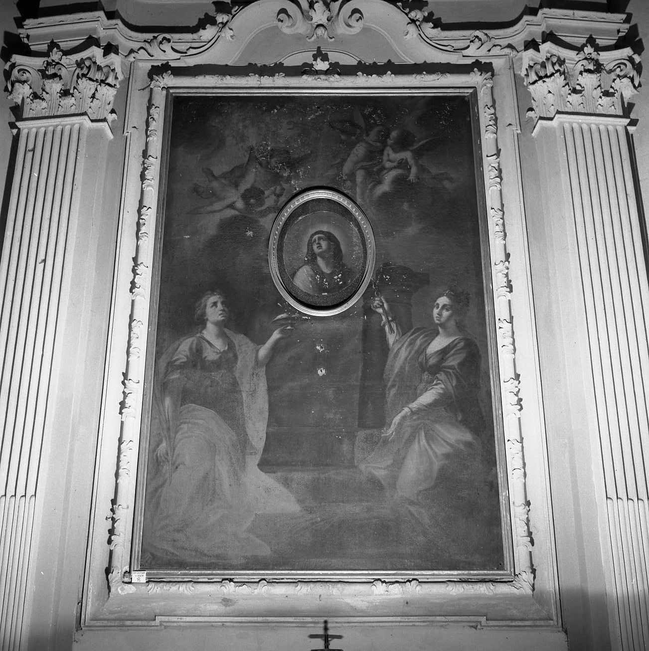 Sant'Agata e Sant'Apollonia (dipinto) di Varotti Giuseppe (sec. XVIII)