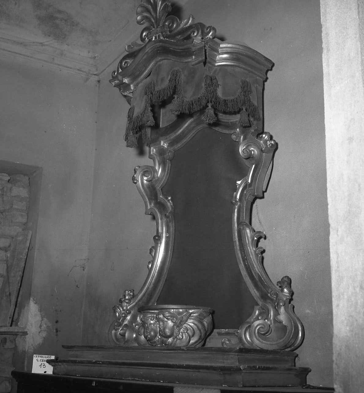 tronetto per esposizione eucaristica - bottega emiliana (sec. XVIII)