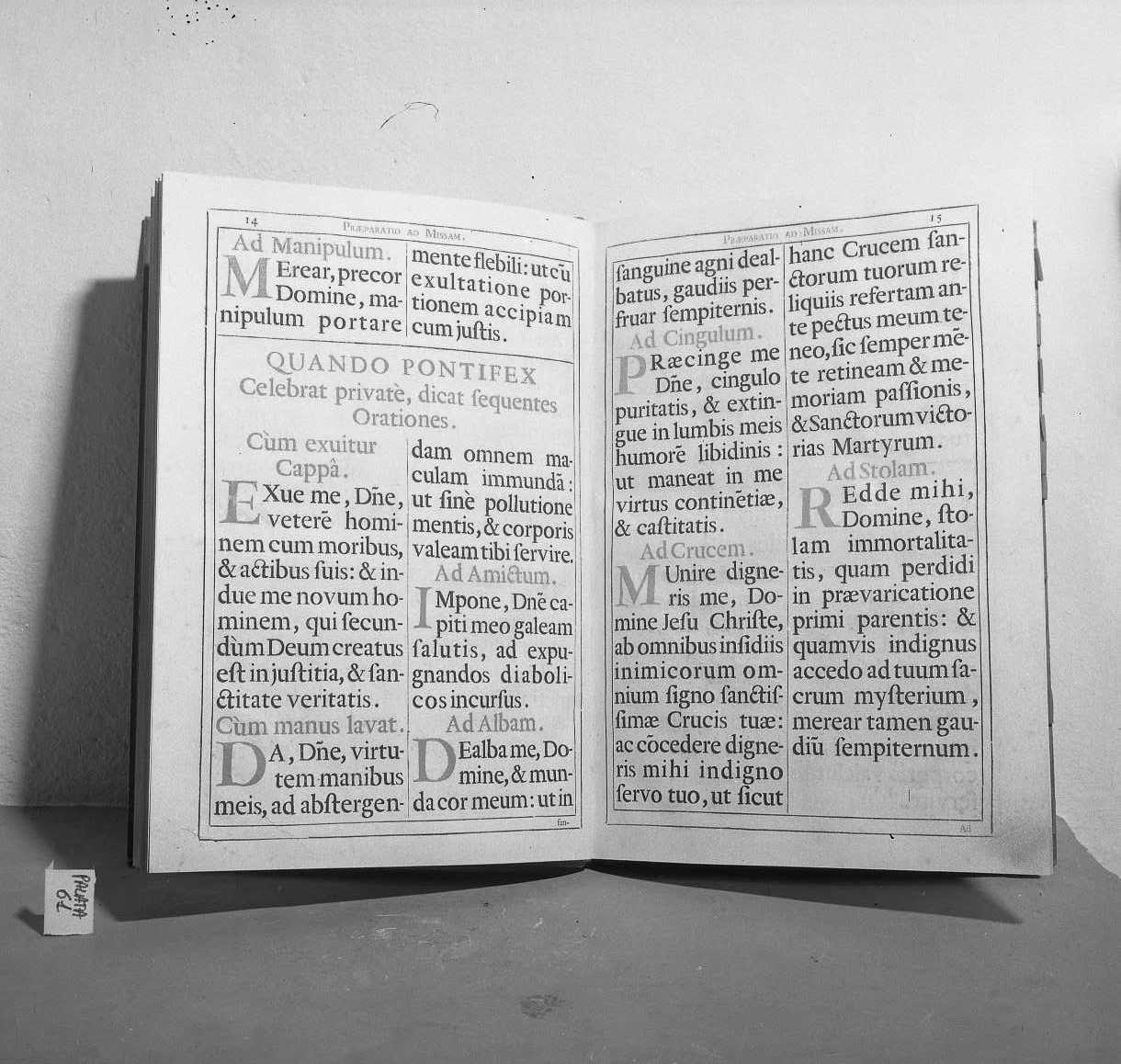 coperta di libro liturgico - produzione romana (sec. XVIII)