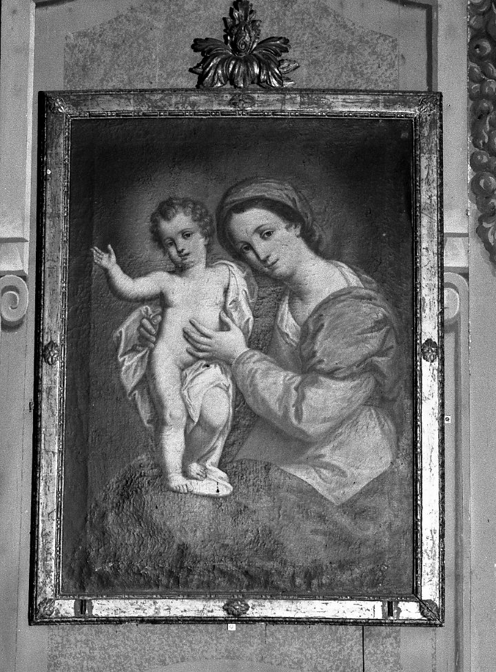 Madonna con Bambino (dipinto) di Azzi Scipione (attribuito) (primo quarto sec. XIX)