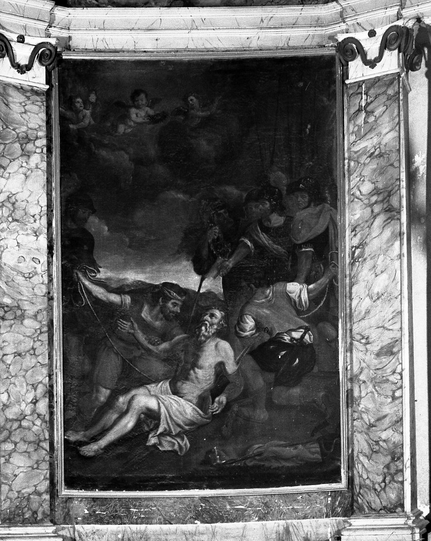 flagellazione di Sant'Andrea (dipinto) di Solati Bartolomeo (prima metà sec. XVII)