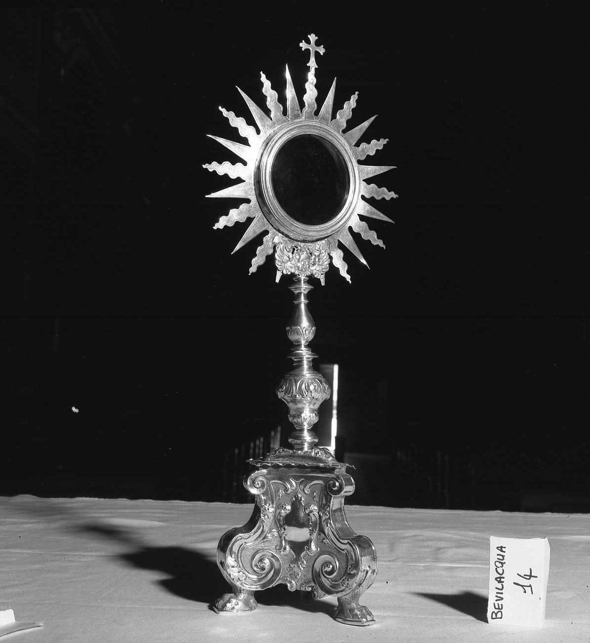 ostensorio - a raggiera - bottega emiliana (sec. XVII)