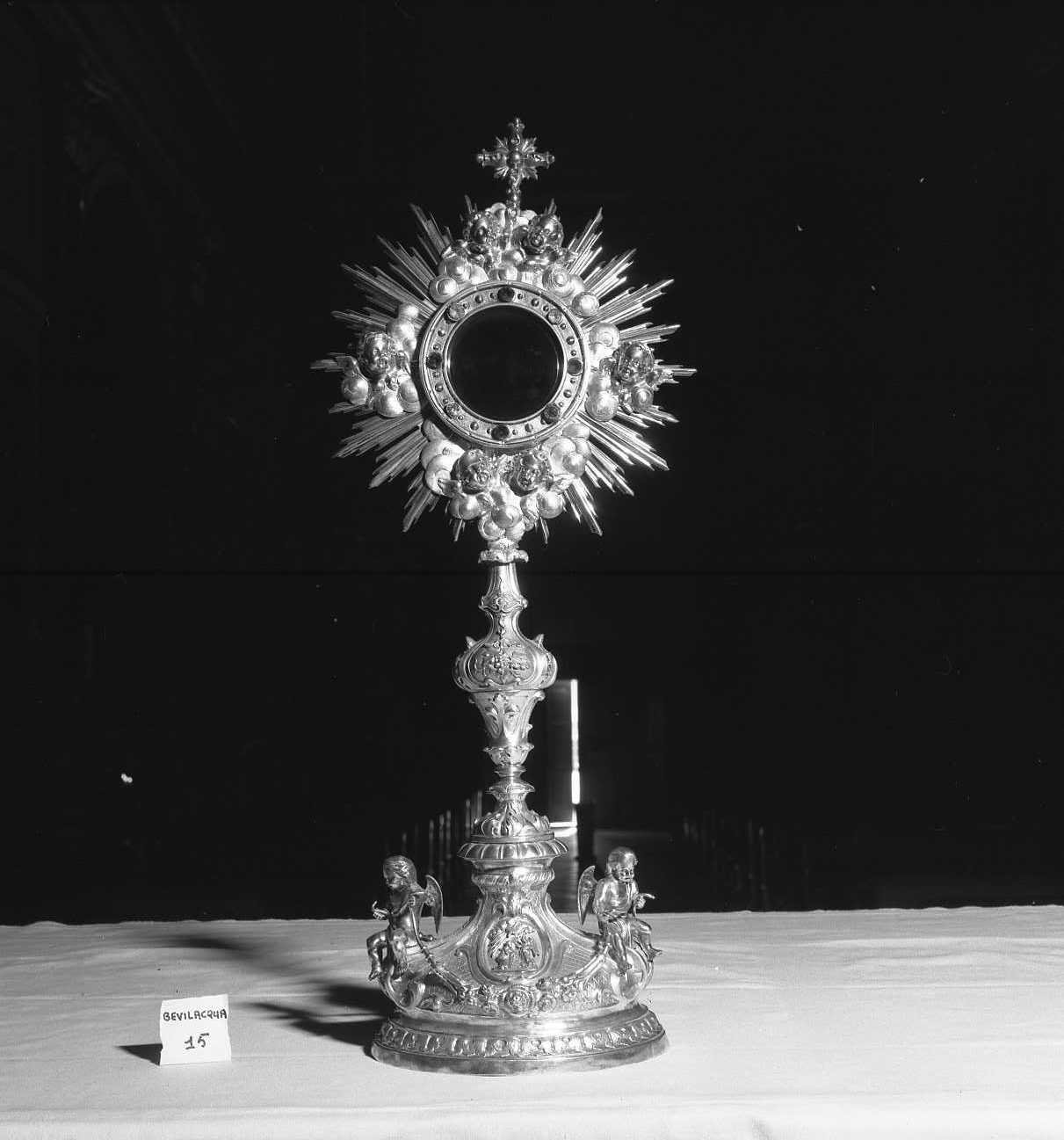 ostensorio - a raggiera - bottega emiliana (sec. XIX)