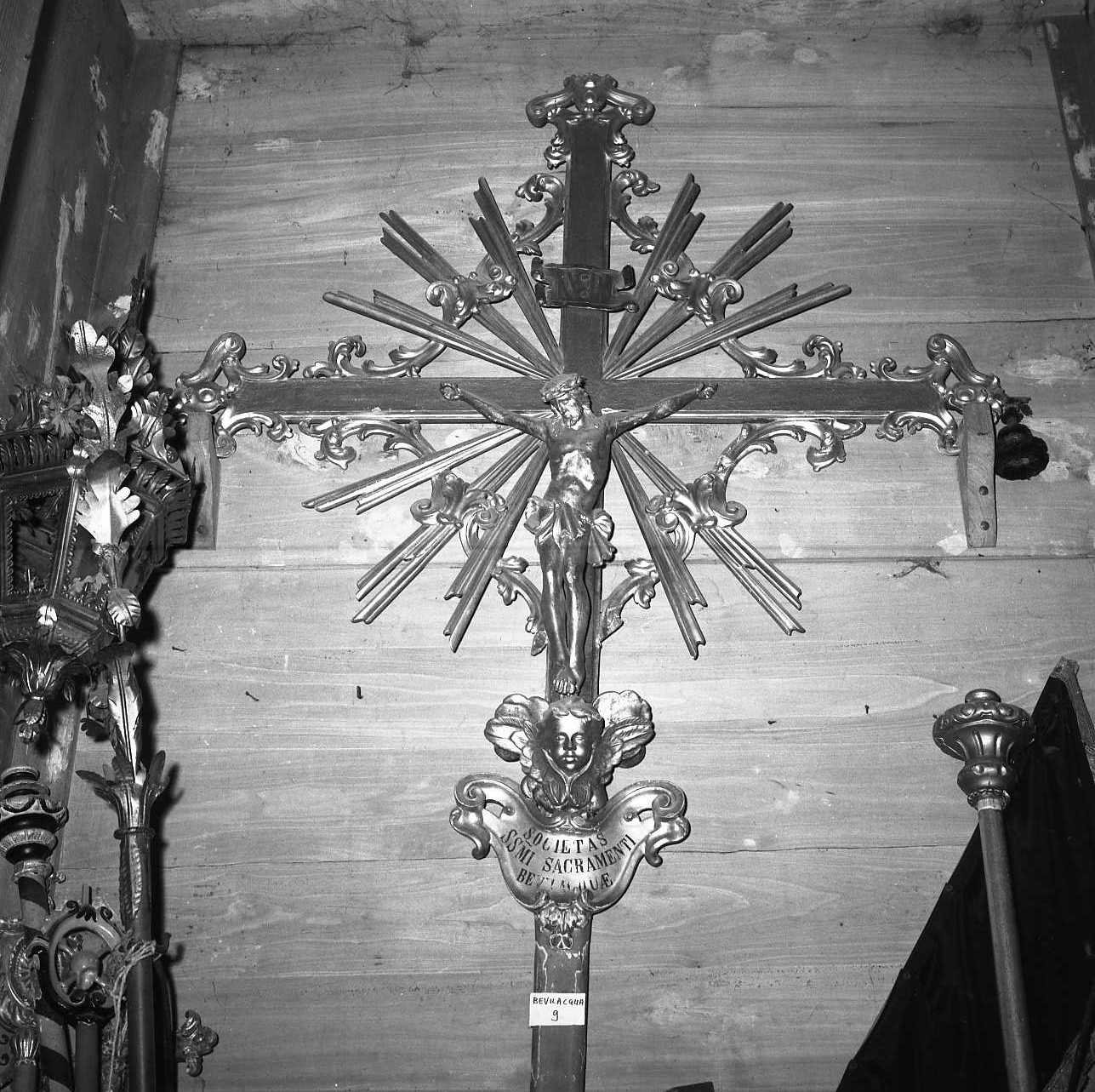 croce processionale - bottega emiliana (sec. XVIII)