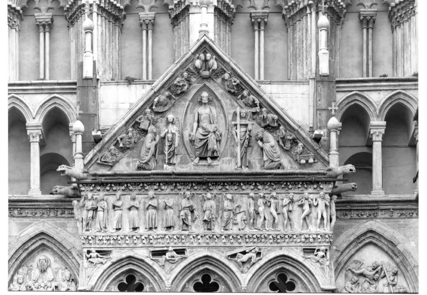 Giudizio Universale (rilievo, elemento d'insieme) - ambito padano (metà sec. XIII)