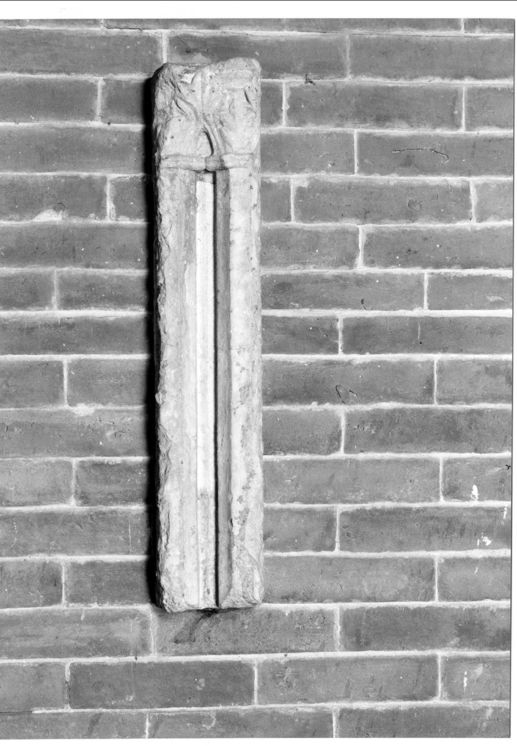 colonnina binata, frammento - ambito padano (sec. XIII)