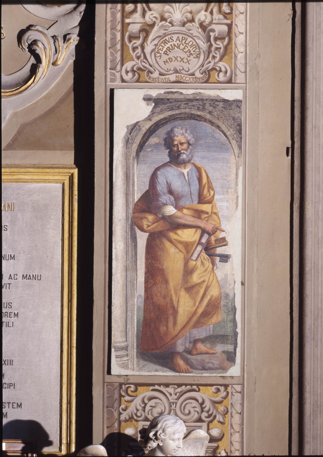 San Pietro (dipinto, frammento) di Tisi Benvenuto detto Garofalo (sec. XVI)