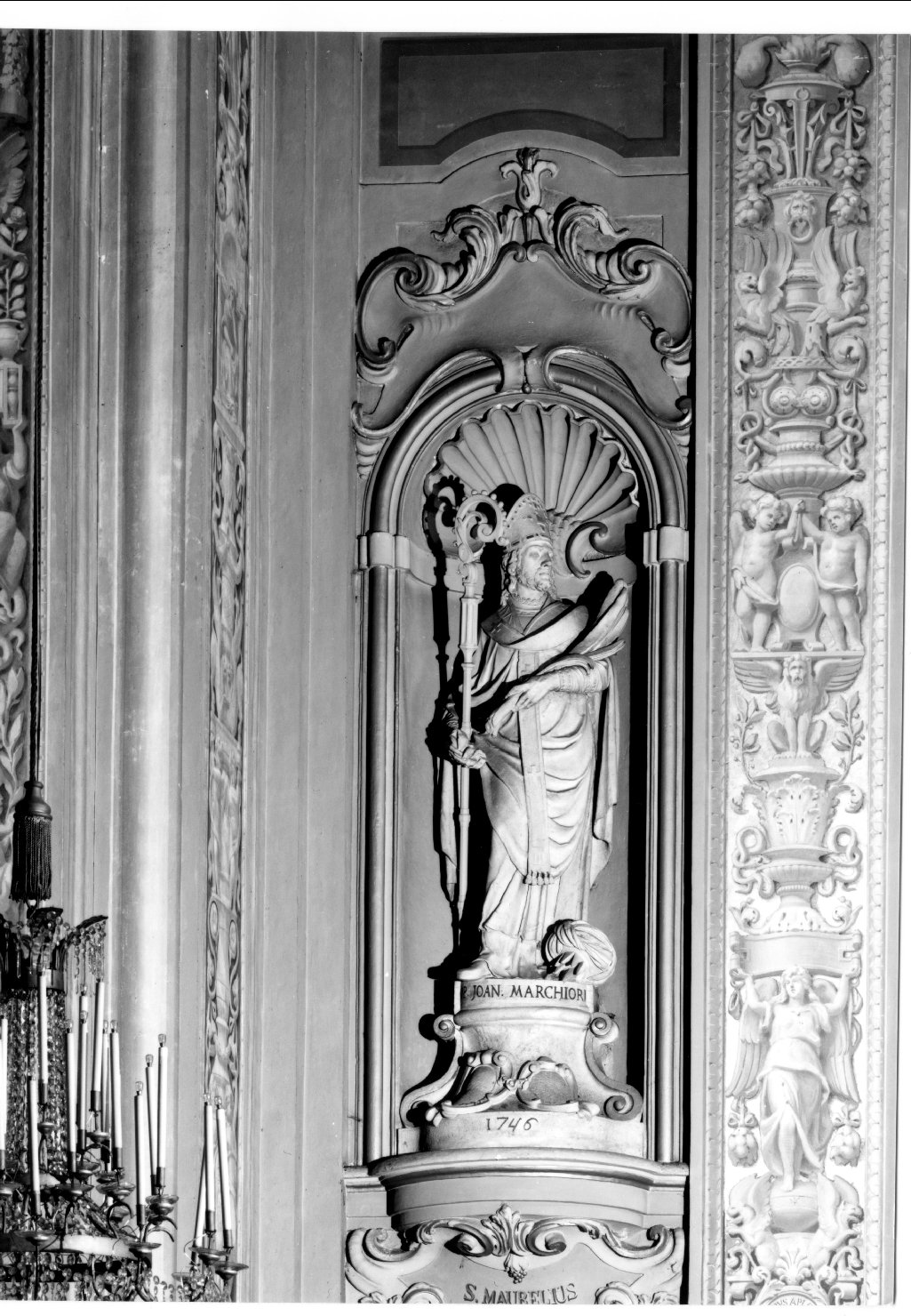 San Maurelio, Santo (statua, elemento d'insieme) di Marchiori Giovanni (sec. XVIII)