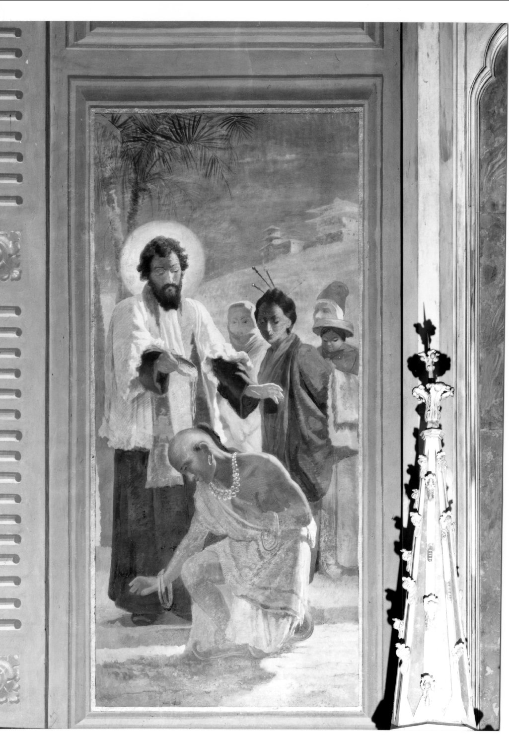 San Francesco Saverio (dipinto, elemento d'insieme) di Monti Virginio (e aiuti) (sec. XIX)