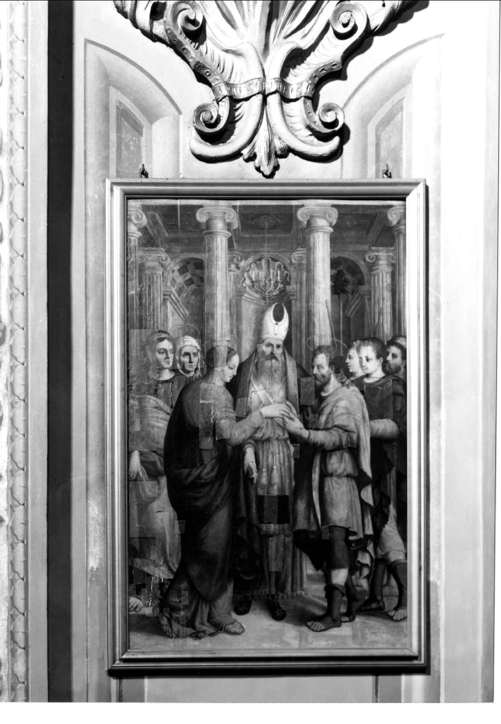 Sposalizio di Maria Vergine (dipinto) di Roselli Niccolò (terzo quarto sec. XVI)