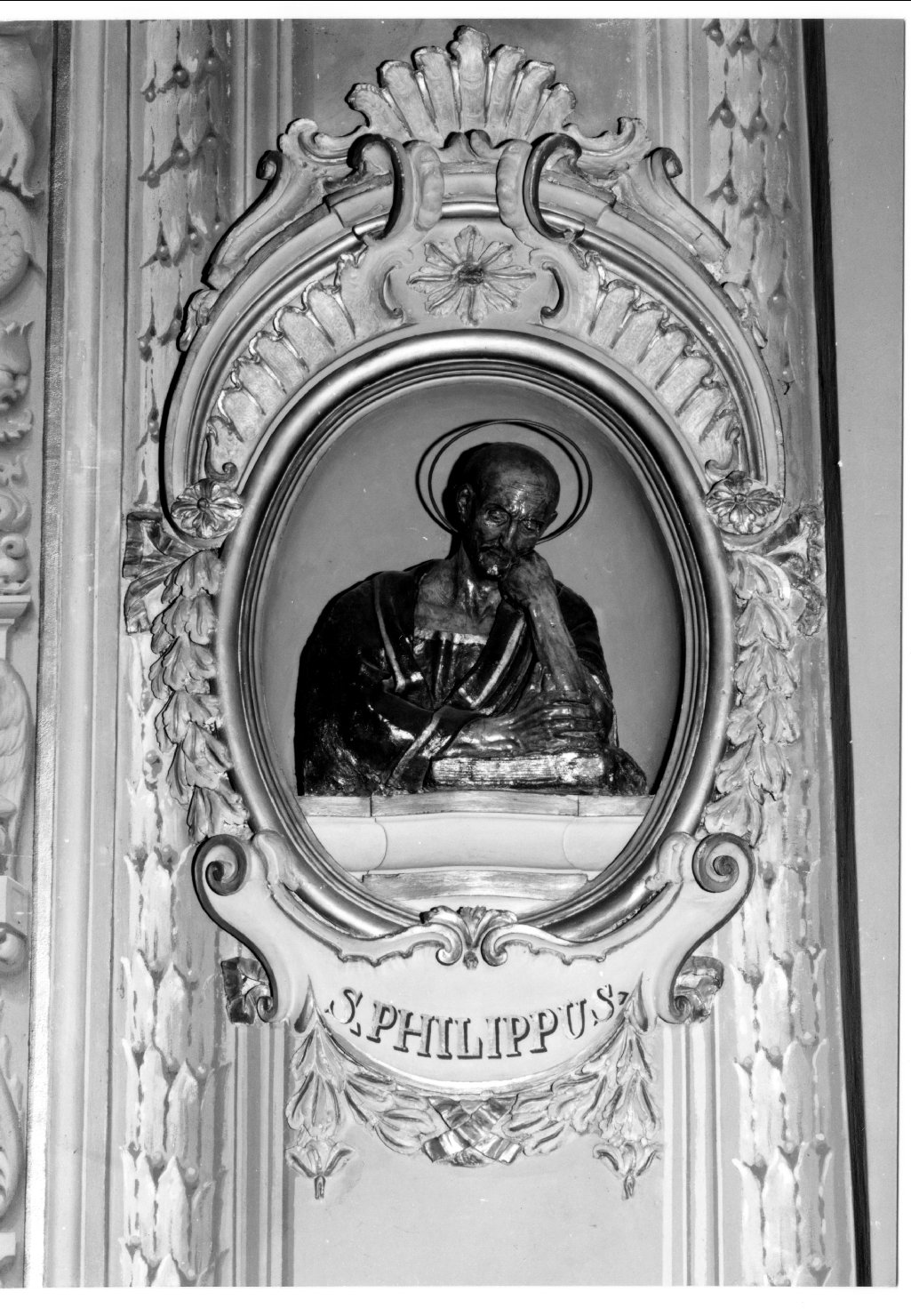San Filippo Apostolo (busto, elemento d'insieme) di Lombardi Alfonso, Ghedini Giuseppe Antonio (attribuito) (primo quarto sec. XVI)