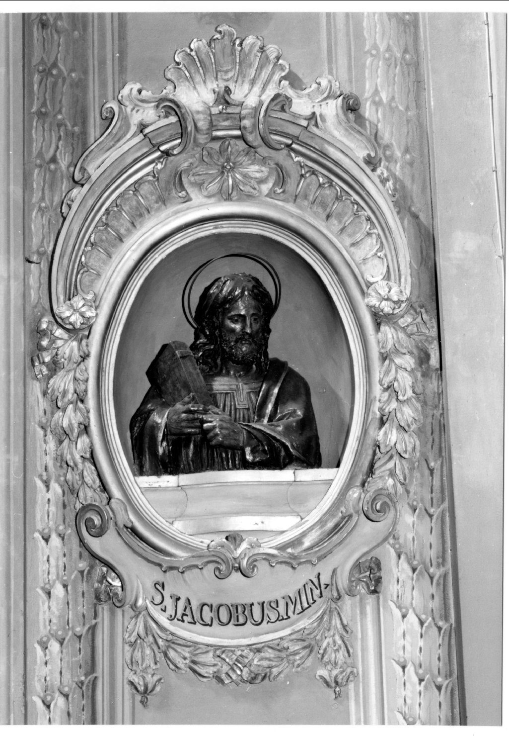 San Giacomo il Minore (busto, elemento d'insieme) di Lombardi Alfonso, Ghedini Giuseppe Antonio (attribuito) (primo quarto sec. XVI)