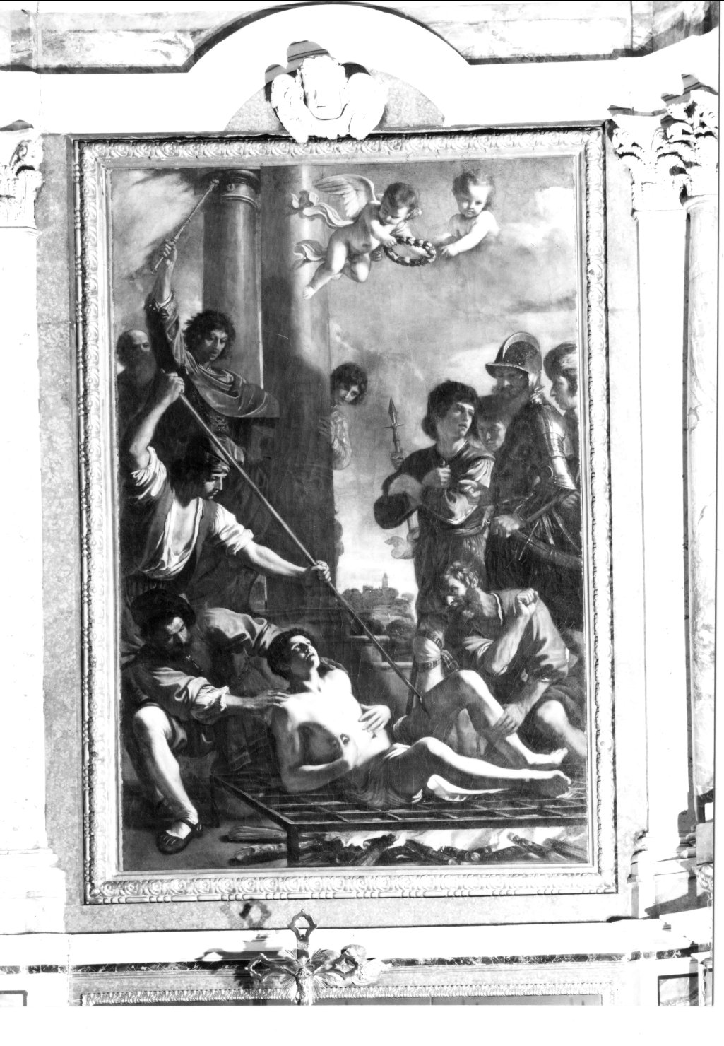 martirio di San Lorenzo (dipinto) di Barbieri Giovanni Francesco detto Guercino (prima metà sec. XVII)