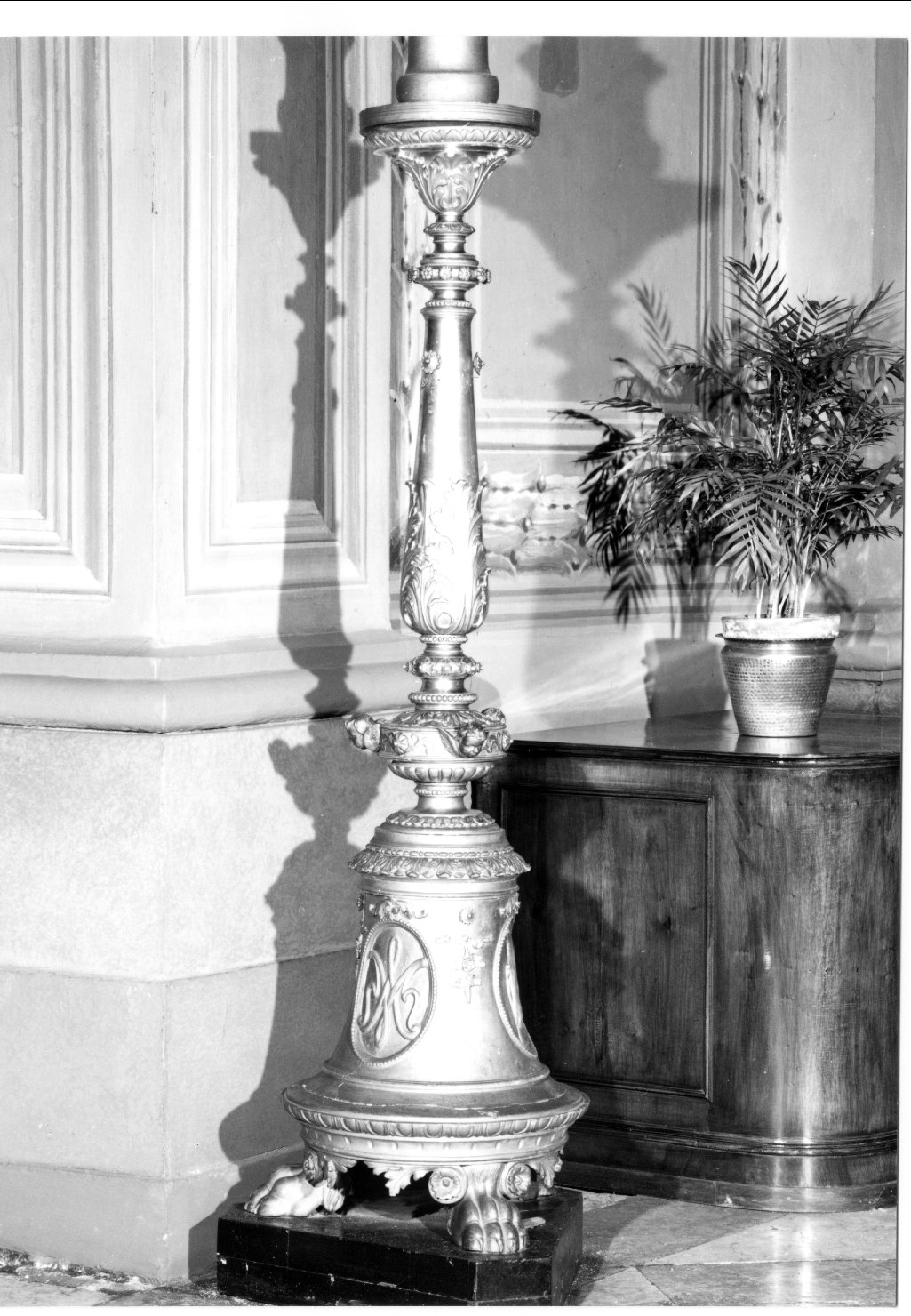 candelabro, serie - bottega emiliana (seconda metà sec. XIX)