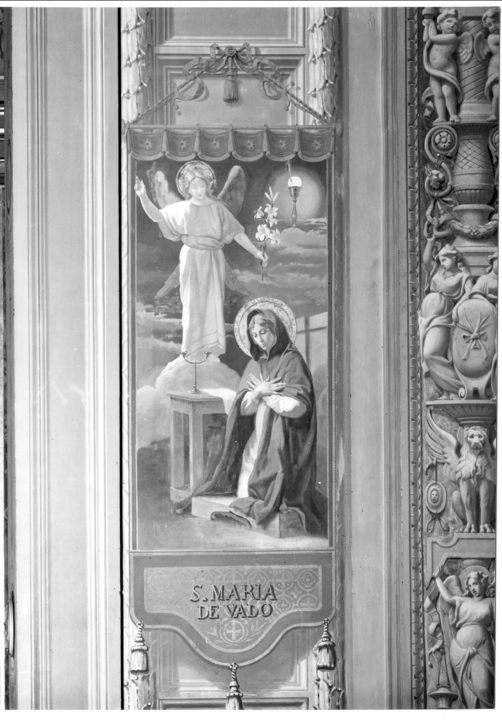 Santa Maria in Vado, Annunciazione (dipinto, elemento d'insieme) di Monti Virginio (e aiuti) (sec. XIX)