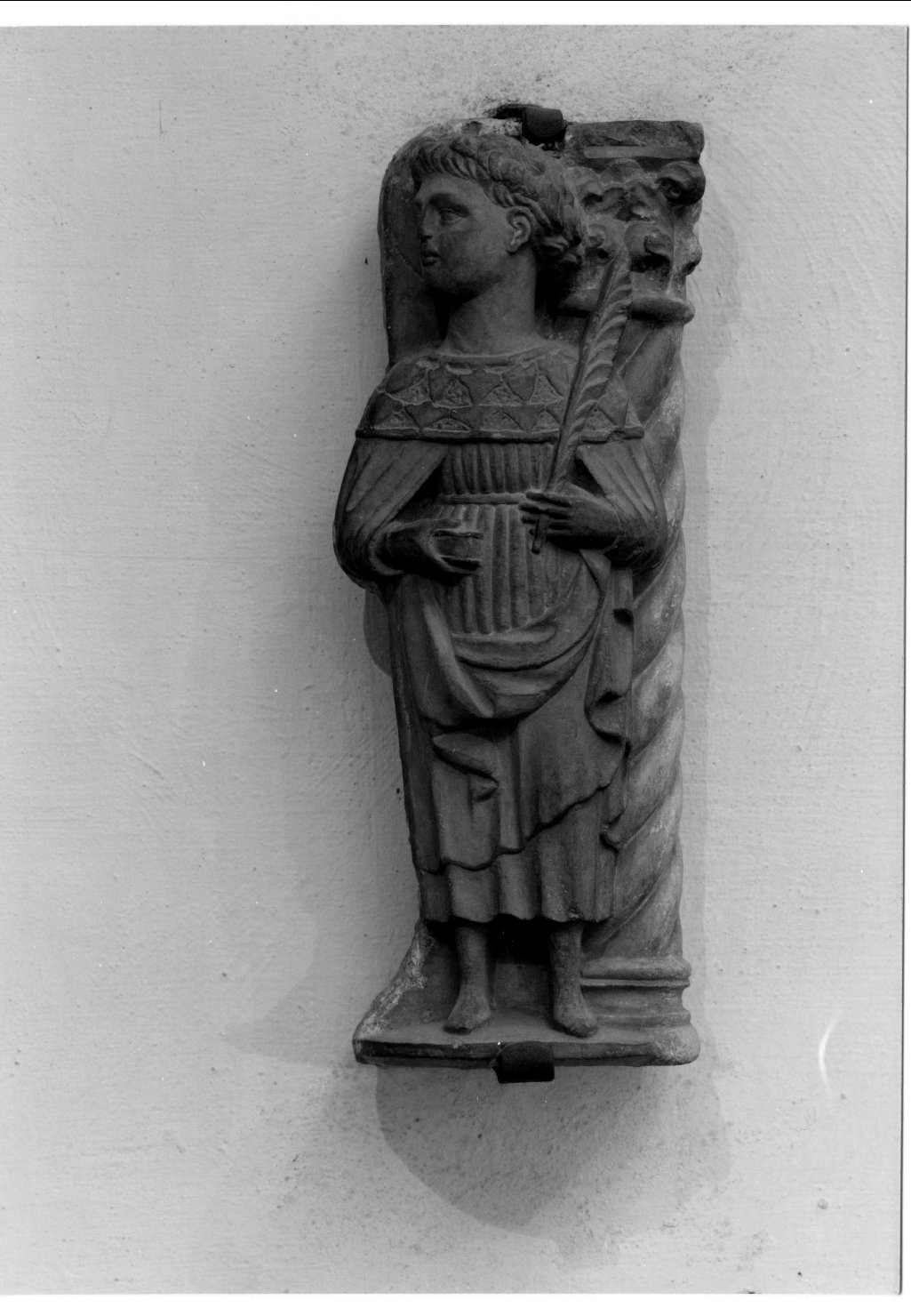 San Damiano, Santo (rilievo, frammento) - manifattura emiliana (ultimo quarto sec. XIII)