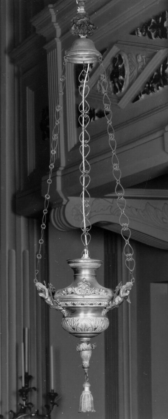 lampada pensile - manifattura emiliana (sec. XIX)