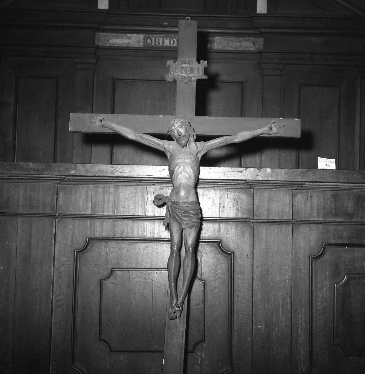 Cristo crocifisso (scultura) - bottega emiliana (sec. XV)