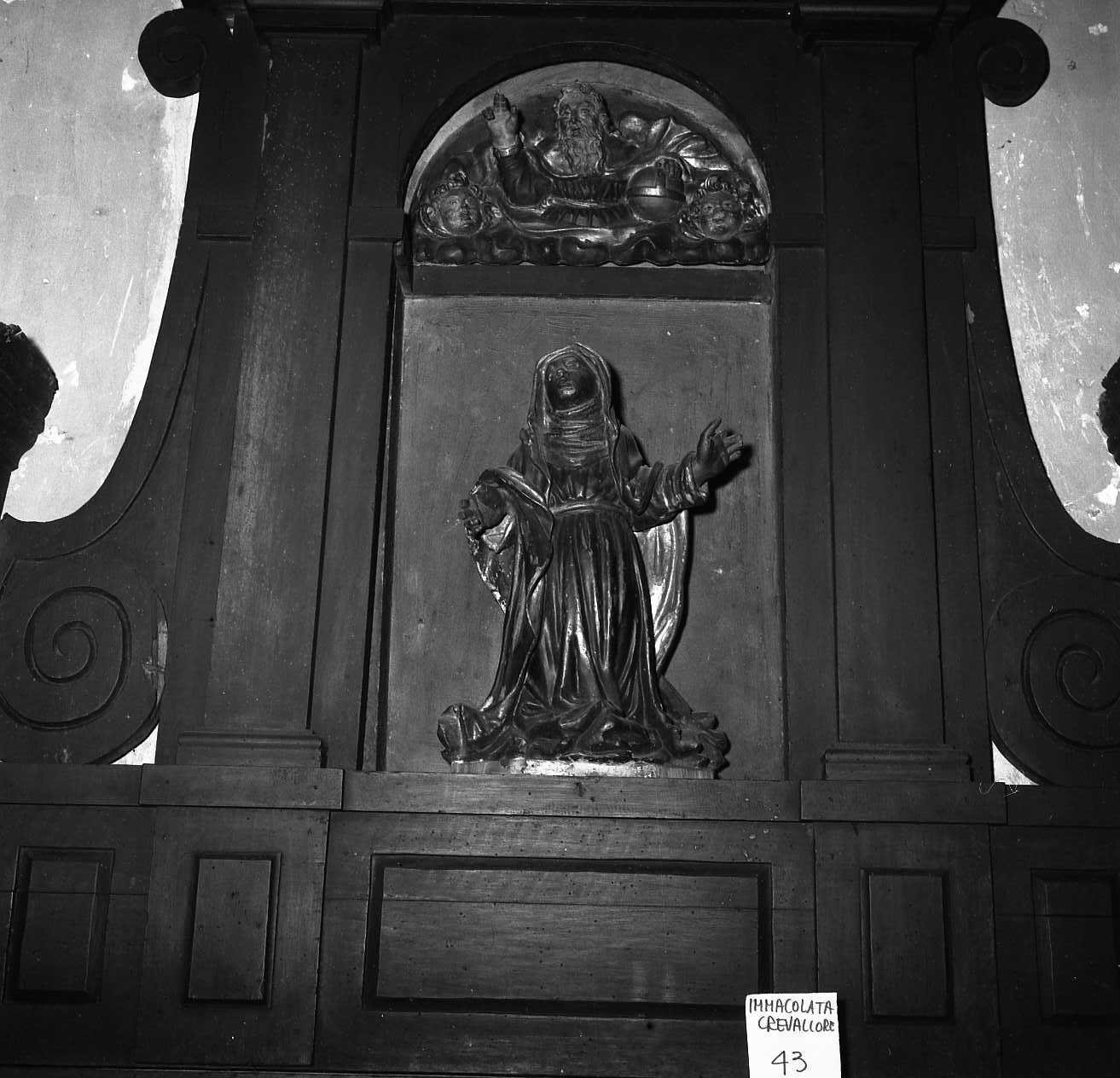 Madonna Addolorata e Dio Padre (scultura) - bottega emiliana (sec. XVI)