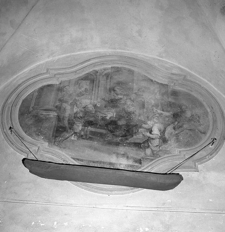 miracolo del Beato Francesco (dipinto, elemento d'insieme) di Livignani Giuseppe (attribuito) (sec. XVIII)