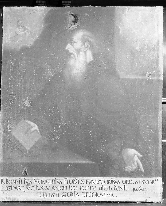 Beato Buonfiglio dei Monaldi (dipinto, elemento d'insieme) - ambito emiliano-romagnolo (sec. XVII)