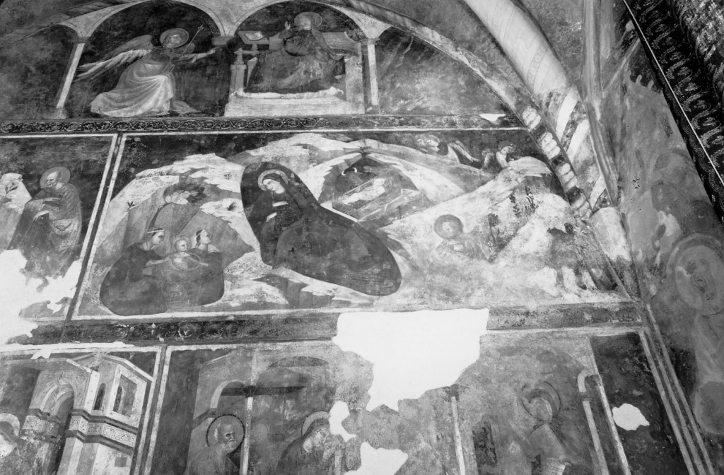 natività di Gesù (dipinto, elemento d'insieme) di Maestro di Sant'Antonio in Polesine Secondo (primo quarto sec. XIV)