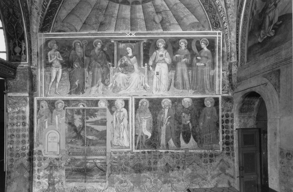 Madonna in trono e Santi (dipinto) di Maestro di Casa Pendaglia, Maestro GZ (sec. XV)