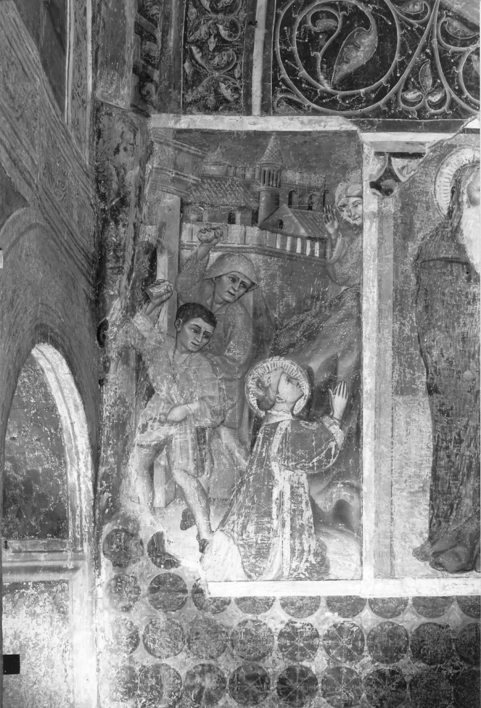 lapidazione di Santo Stefano (dipinto) di Maestro GZ (attribuito) (sec. XV)