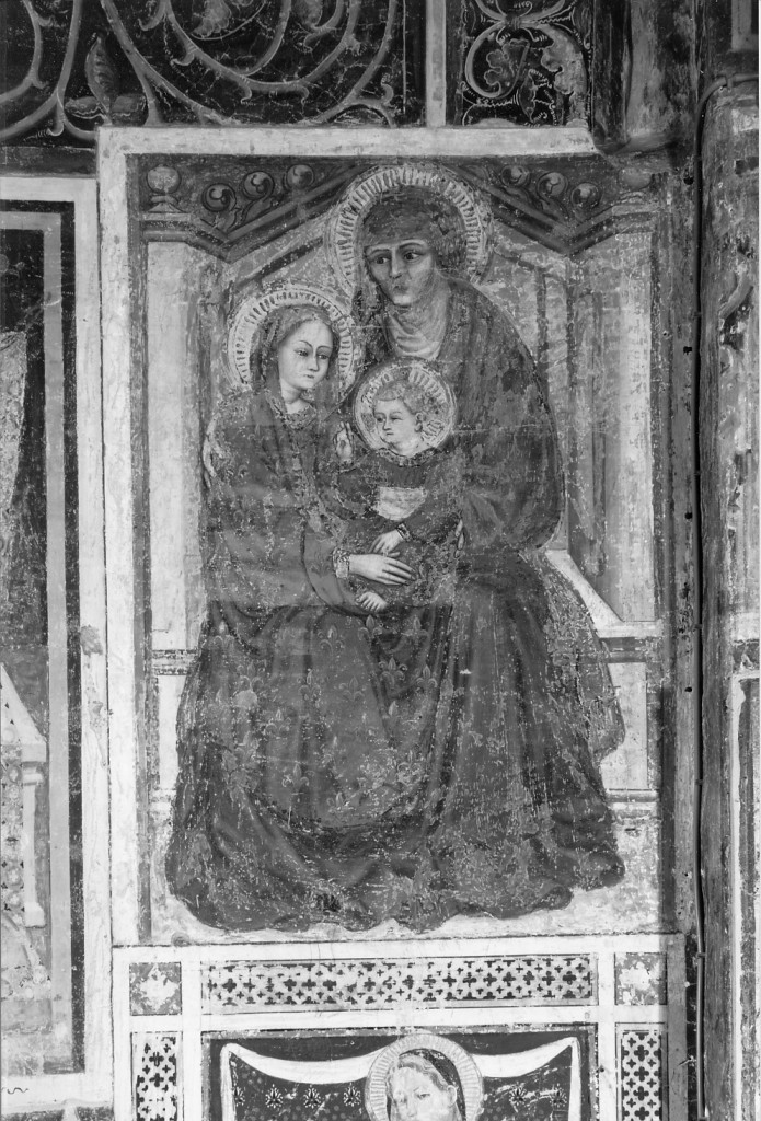 Madonna con Bambino e Sant'Anna (dipinto) di Maestro GZ (attribuito) (sec. XV)