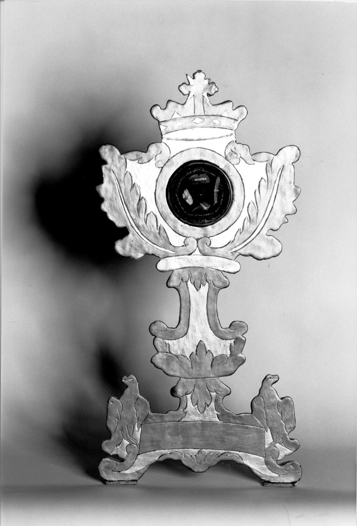 reliquiario - a ostensorio - manifattura ferrarese (fine sec. XIX)