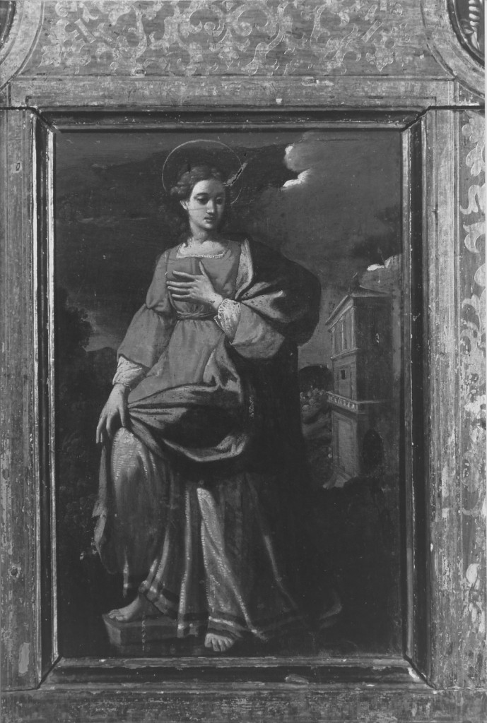 Santa Barbara (dipinto) di Bononi Carlo (inizio sec. XVII)