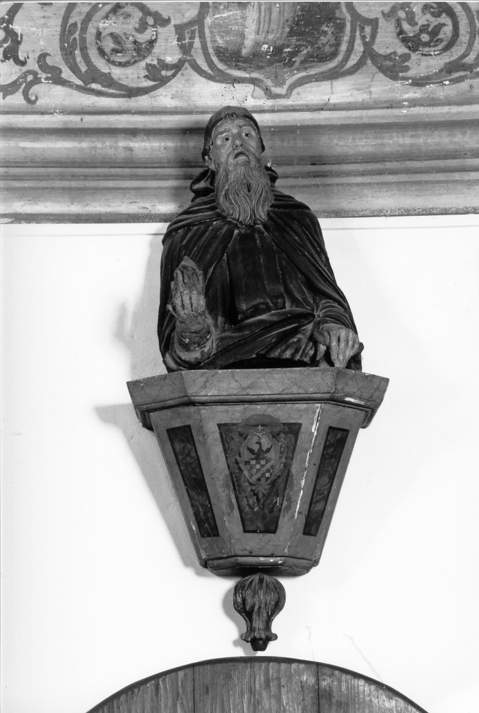 Sant'Antonio Abate (busto) - manifattura ferrarese (sec. XIX)