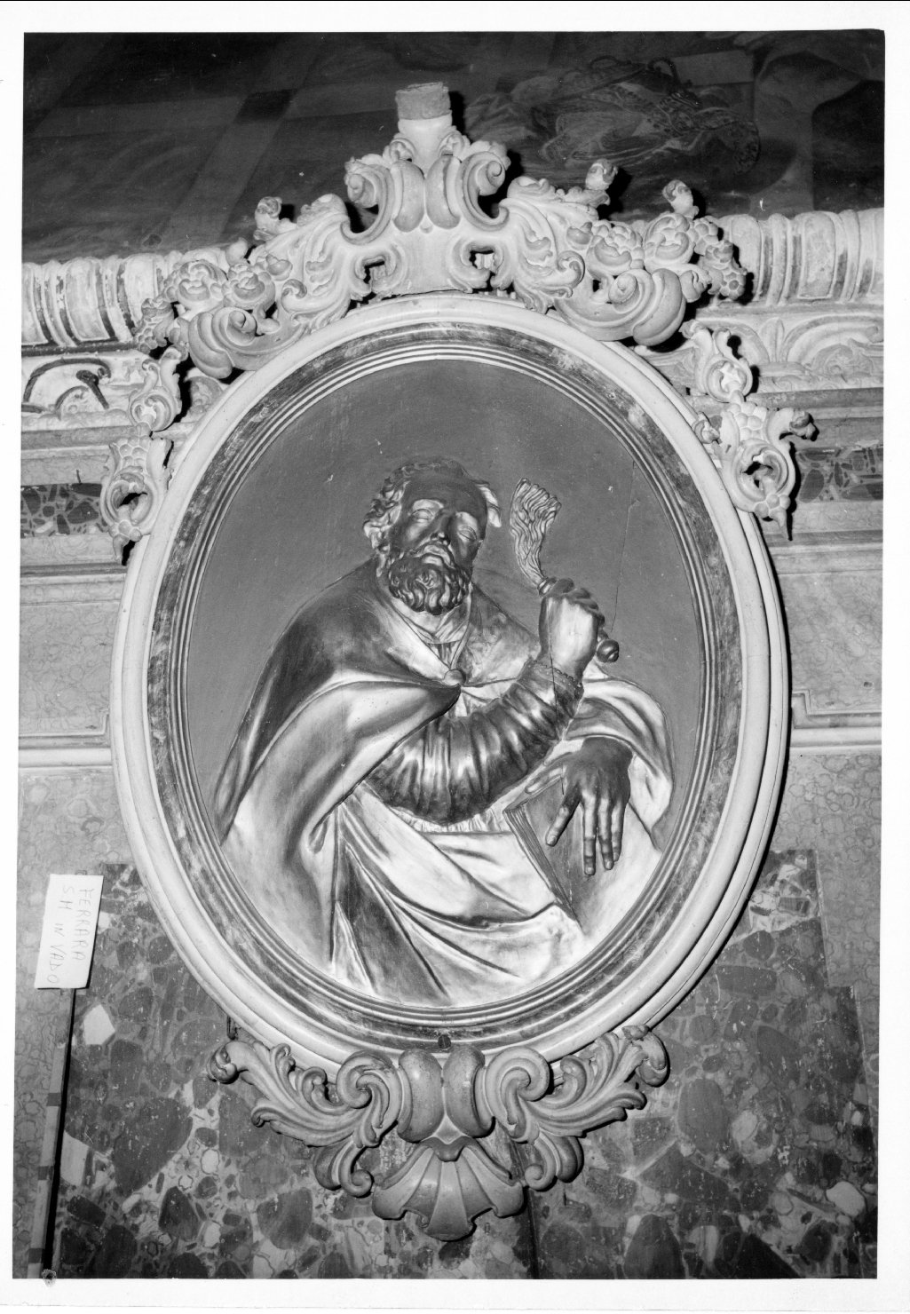 Sant'Ambrogio (rilievo) di Turchi Pietro (sec. XVIII)